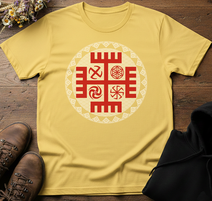 Ręce Boga & Slavic Symbols Unisex T-Shirt