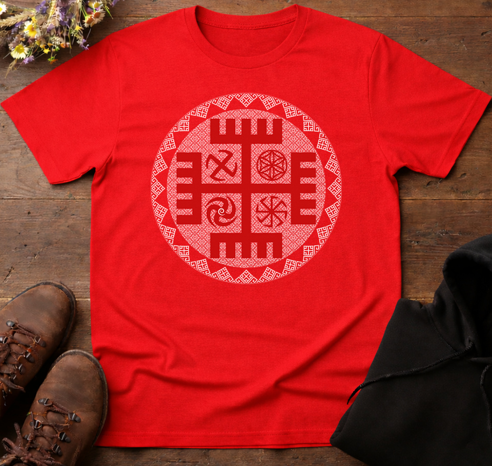 Ręce Boga & Slavic Symbols Unisex T-Shirt