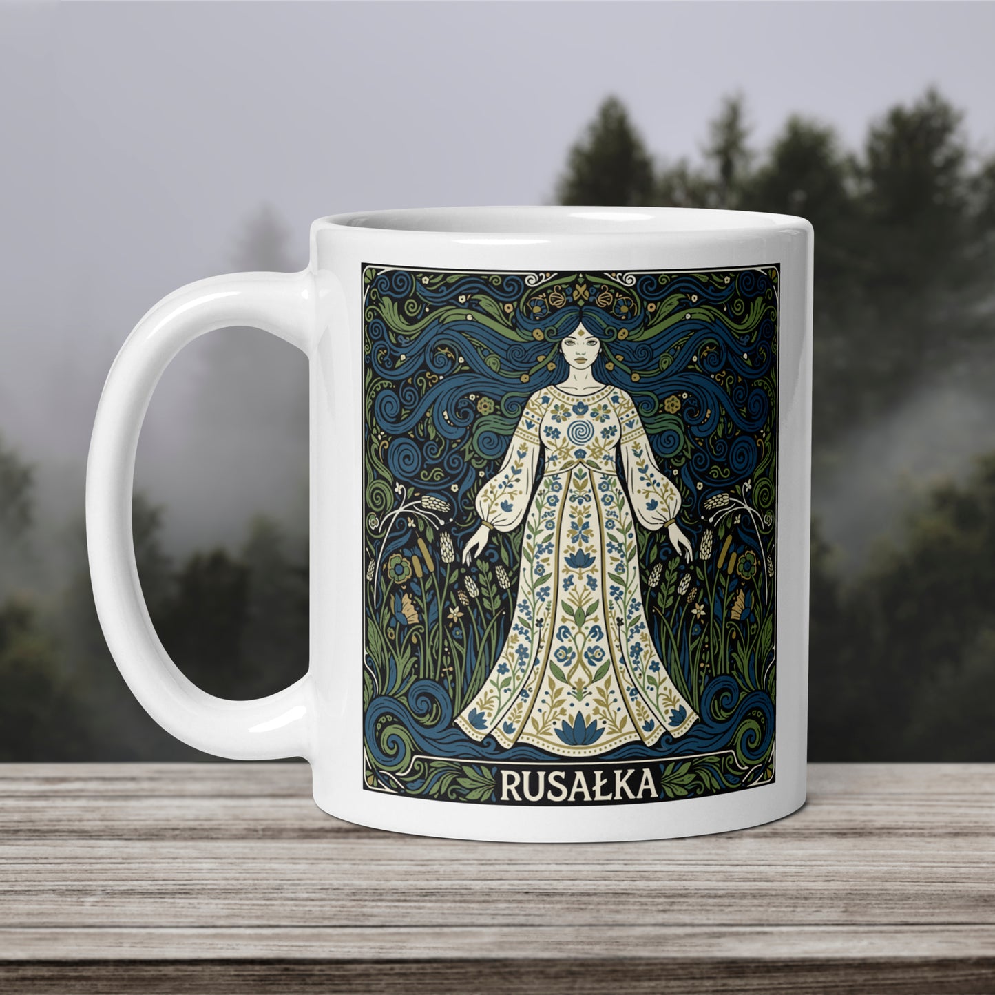 Rusalka Folk Art Mug