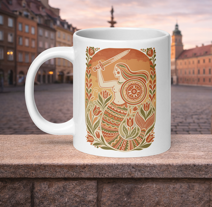 Warsaw Mermaid Folk Mug