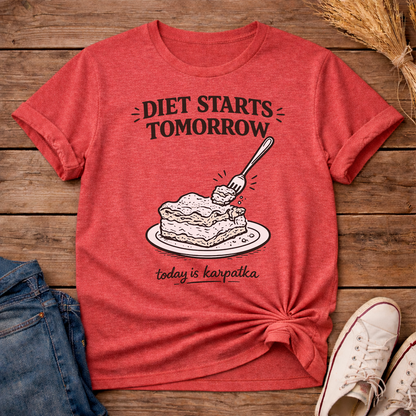 The Diet Starts Tomorrow Unisex T-Shirt