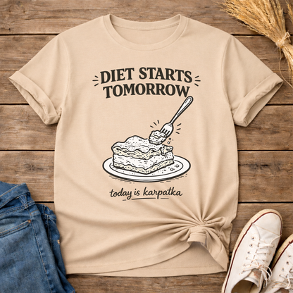 The Diet Starts Tomorrow Unisex T-Shirt