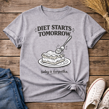 The Diet Starts Tomorrow Unisex T-Shirt