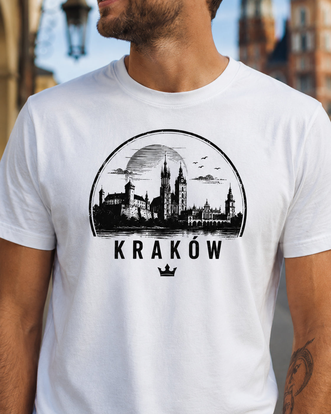 Kraków Crown Skyline Polish City Unisex T-Shirt