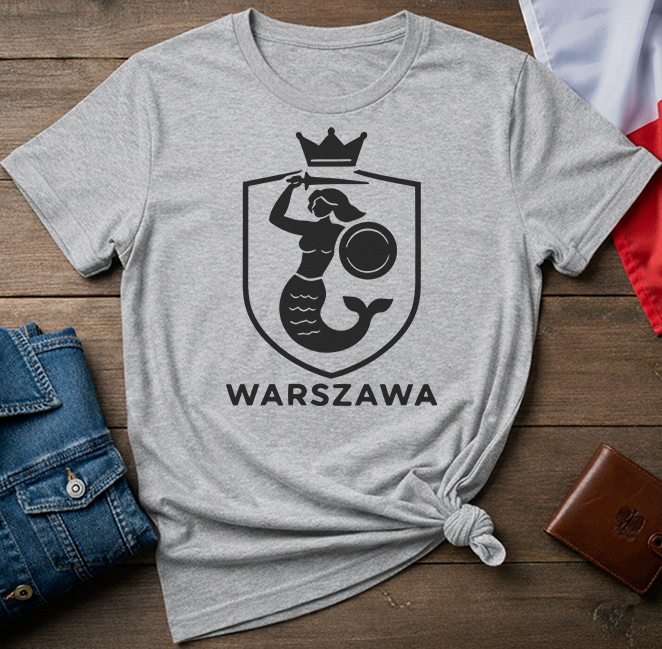 Warszawa City Crest Unisex T-Shirt