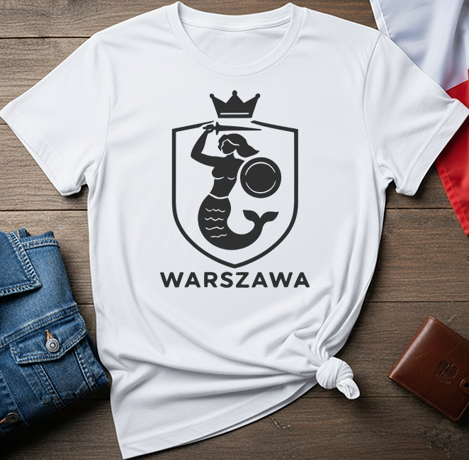 Warszawa City Crest Unisex T-Shirt